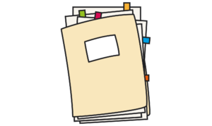 Folder filled with documents